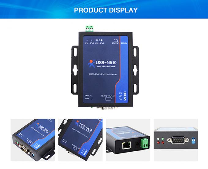 PUSR USR- N510 Industrial Modbus Gateway Serial RS232 RS485 RS422 To Ethernet Converter With AT Command Function IoT Device 3