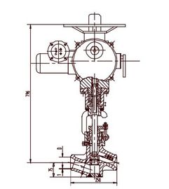 Chromium Molybdenum Alloy Steel Electric Valve Actuator, Cut-off Valve J961Y DN40 ~ DN50