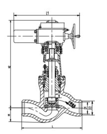 Chrome Molybdenum Vanadium Steel  Electric Valve Actuator, Stop Value J61Y-32