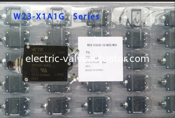 good price Push Button Panel Mount Thermal Circuit Breaker TE Circuit Breaker W23-X1A1G-15 online