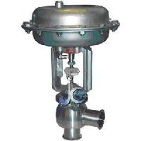 Stainless Steel Power Station Valve , Pneumatic Sanitary Adjusting Valve