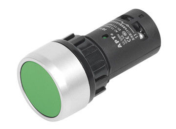 Round Green Digital Speed Indicator , Φ22.5mm Compact Pushbutton