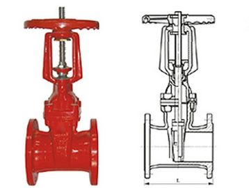 good price Ductile cast iron RRHX rising stem resilient seated gate valve for fire protection API 598 online