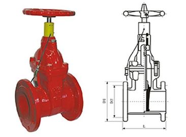 good price Special fire signal resilient seated gate butterfly valve pressure 1.0 - 2.5MPa online