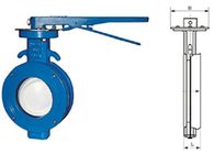 WBLX single eccentric manual wafer soft seat butterfly valve dimension 200mm