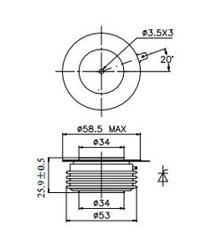 Ceramic Insulator Thyristor Phase Control For DC Motor Control