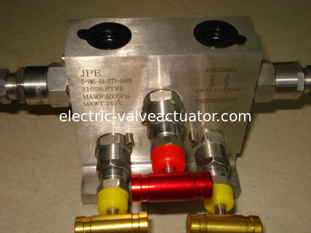 Single Flang Five Manifolds Electric Valve Actuator For Natural Gas Station