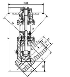 good price Chromium Nickel Steel Electric Valve Actuator,  Stop Value J65Y-32 DN300 DN350 online