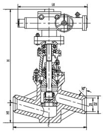 good price Ductile Cast Iron Power Station Valve, Cut-off Valves J961Y-Pw 5410V online