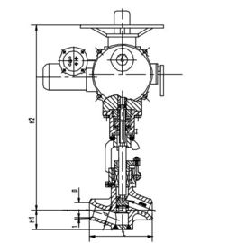 good price Integral Die Forging Power Station Valve, Electric Actuator J961Y DN40 DN50 online