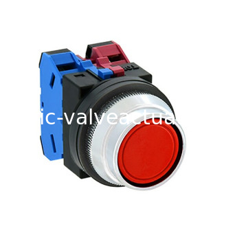 good price ABN2F11R 1NO Contact Structure Push Button Switch φ30 Mounting Hole Size with Red Illumination online