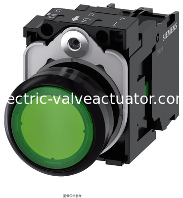 good price Siemens 3SU Flat Nose Round Button Green 3SU1102-0AB40-1BA0 -25°C Minimum Operating Temperature with LED Light Type online