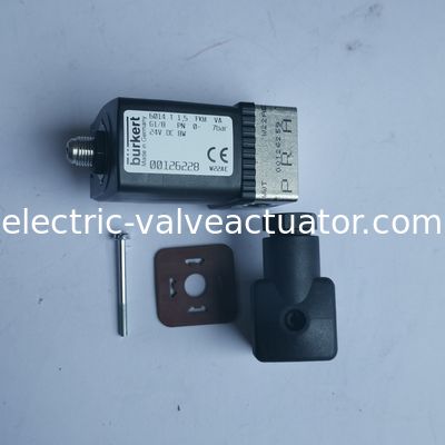 Burkert 6014 series direct acting solenoid valve 00126228 is made of brass and stainless steel material
