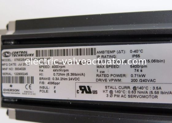 good price 075E2B401BACAA075140 Servo Motor FM 75 MM Frame Size 220 VAC Standard Peak Torque online