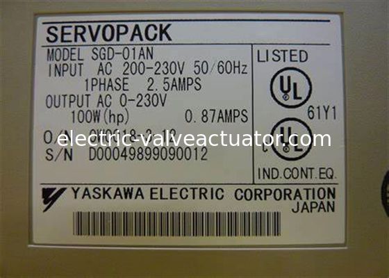 good price Yaskawa SGD-01AN AC Servo Drives Servopack 100 WATT 1PHASE OUTPUT 0-230 VAC online