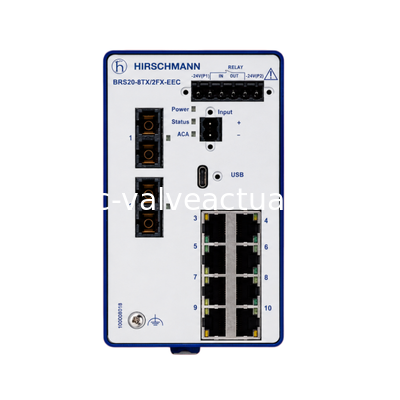 good price Hirschmann BRS20-8TX/2FX-EEC Managed Industrial Ethernet Switch | 8TX + 2FX Fiber online