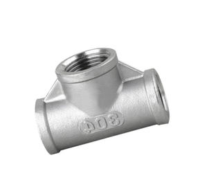 good price Female Internal Thread Tee Pipe Fittings Stainless Steel DN6-DN100 Valve Pipe online