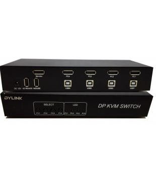good price B Female 3840x2160 USB KVM Switch SW1401DP 4 Port online