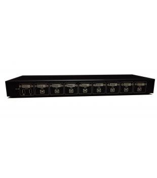 good price 8 Port Female DVI KVM Switch SW1801D Rack Mount KVM Switch online