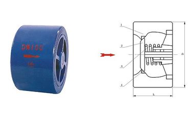 good price CVWR Cast copper wafer silence check  industry system power station valve 100mm online
