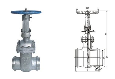 good price DS / Z64H Pipeline Cast steel gate valve water sealed by flange and welding online